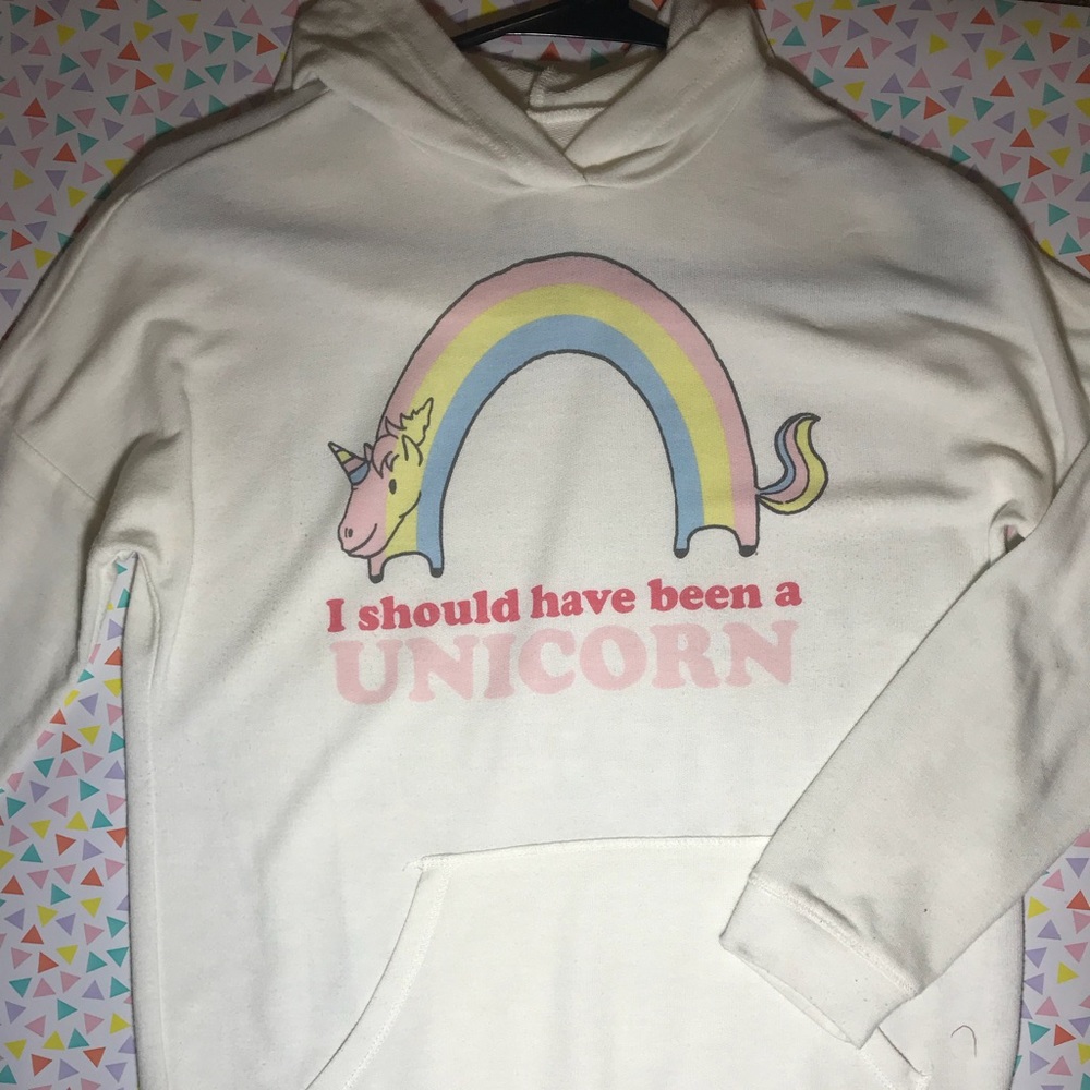 Cream long sleeve with hood